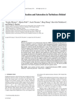 Magnetic Field Amplification and Saturation in Turbulence Behind A Relativistic Shock