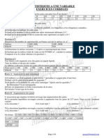 Exercices Statistique