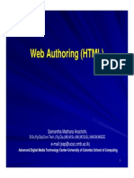 Web Authoring (HTML)