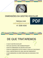 Dimensões Da Gestão Escolar (Apresentação) - Heloísa Lück