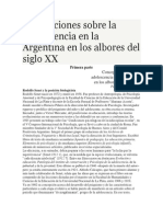 Concepciones Sobre La Adolescencia en La Argentina en Los Albores Del Siglo XX Punto 6