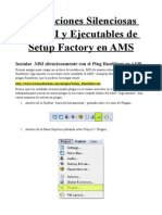 Autoplay Media Studio v7.0 Manual Instalaciones Silenciosas de .MSI y Ejecutables de Setup Factor PDF