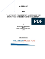 A STUDY ON COMPETENCY MAPPING OF THE EMPLOYEES OF RELIANCE MUTUAL FUNDâ