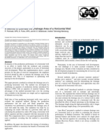 A Method To Estimate The Drainage Area of A Horizontal Well