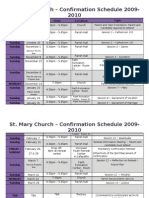 Confirmation 2010 Calendar