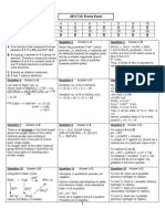 2013 TJC Promo Exam MCQ Answers CHEMISTRY