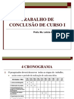 Projeto de Pesquisa - Cronograma e Orcamento