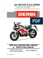 Derbi GPR 125 R Despiece