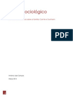 Ensaio Sociológico A Família em Comte e Durkheim