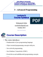 Advanced Programming CH0