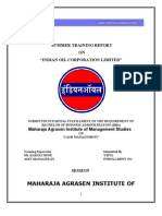 Project On Indain Oil Corporation Limited