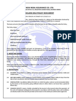 Mediclaim 2012 Policy Document