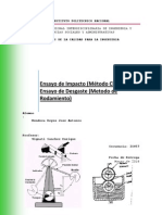Ensayo de Desgaste e Impacto