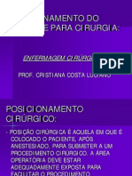 Aula - Posicionamento Do Paciente para A Cirurgia - Sofia