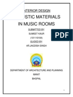 Acoustic Materials in Music Rooms: Interior Design