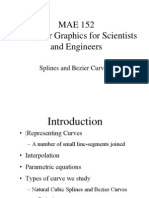 MAE 152 Computer Graphics For Scientists and Engineers: Splines and Bezier Curves