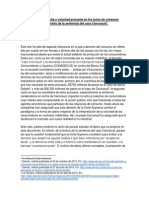 Aceptación Tácita y Voluntad Presunta en Los Actos de Consumo.