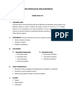 DISEÑO CURRICULAR DEL ÁREA DE MATEMÁTICA - Ginanina