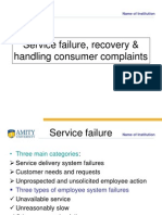 Service Failure Recovery