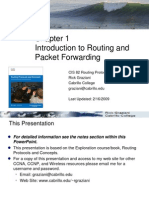 Introduction To Routing and Packet Forwarding