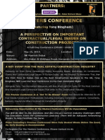 A Full-Day Conference (09:00-18:00 HRS) Date: May 15, 2014 Location: Dubai, UAE Venue: JW Marriott Dubai Address: Abu Baker Al Siddique Road, Hamarain Centre, Deira