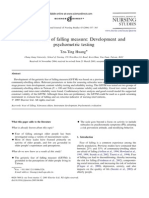 Geriatric Fear of Falling Measure: Development and Psychometric Testing