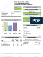 Kimberlin Report Card Summary