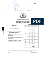 MRSM-Physics P2-Trial SPM 2009