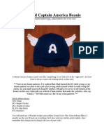 Masked Captain America Beanies (Newborn-Adult)