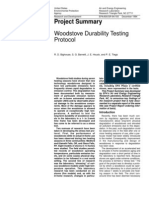 Woodstove Durability Testing Protocol: Project Summary