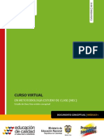 Metodologia Estudio de Clase Curso Virtual PDF