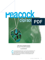 Metal Clay and Enamel - Peacock Cloisonne