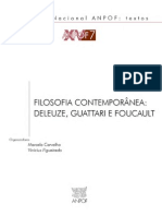 ANPOF. Filosofia Contemporânea - Deleuze, Guattari e Foucault