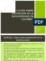 Políticas y Leyes Sobre Protección de La Biodiversidad