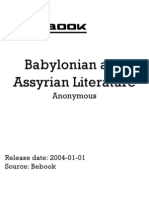 Anonymous Babylonian and Assyrian Literature