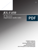 Rx-V450 Manual