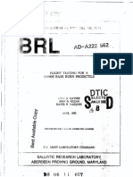 Flight Testing For A 155mm Base Burn Projectile