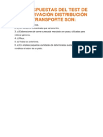 Respuestas Test de Conservación Distribución y Transporte PDF