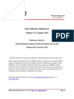 Electronic Physician Volume 3 (1), January 2011