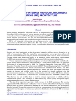 An Overview of Internet Protocol Multimedia Subsystems (Ims) Architecture