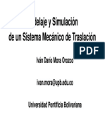 Funcion de Transferencia Mecanica (Simulacion)