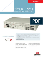 Optimux-1551: Fiber Multiplexer For 63E1/84T1 Over STM-1/OC-3