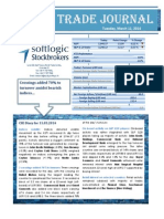 Daily Trade Journal - 11.03.2014