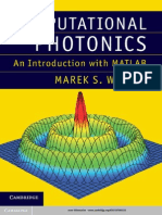 Computational Photonics An Introduction With MATLAB - Book