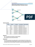 6.4.3.4 Packet Tracer - Troubleshooting Default Gateway Issues Instructions