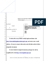 Sample California Motion For Mandatory Dismissal For Delay in Prosecution