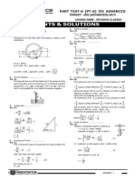 Hints & Solutions: Part Test-6 (Pt-6) Jee Advanced