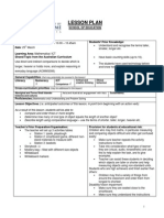 Lesson Plan - Maths