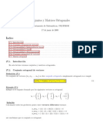 Conjuntos y Matrices Ortogonales