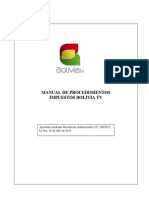 0f594f - Manual de Procedimientos Impuestos Bolivia TV Ra 106-13